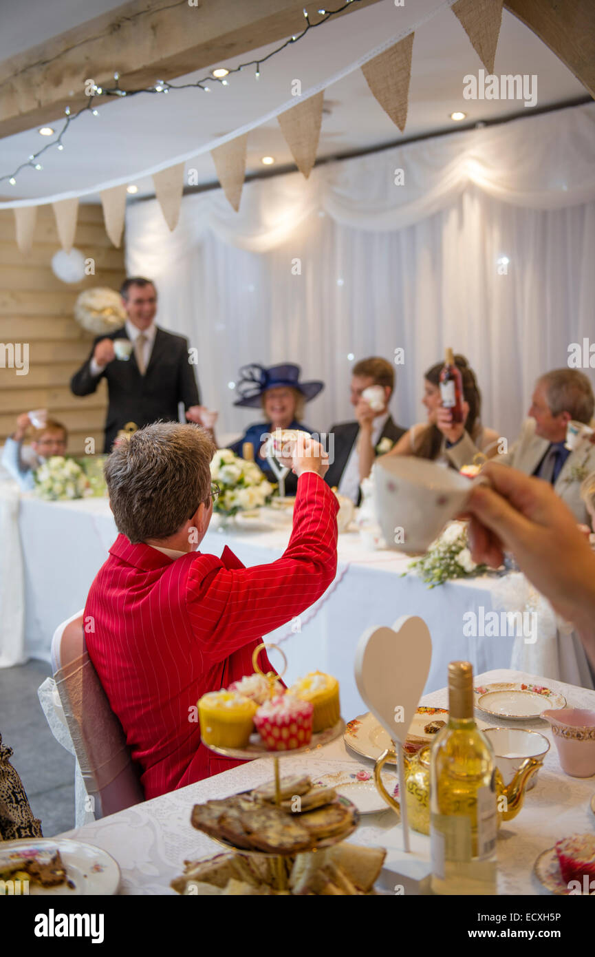 Getting married / Wedding day UK guests enjoying themselves at