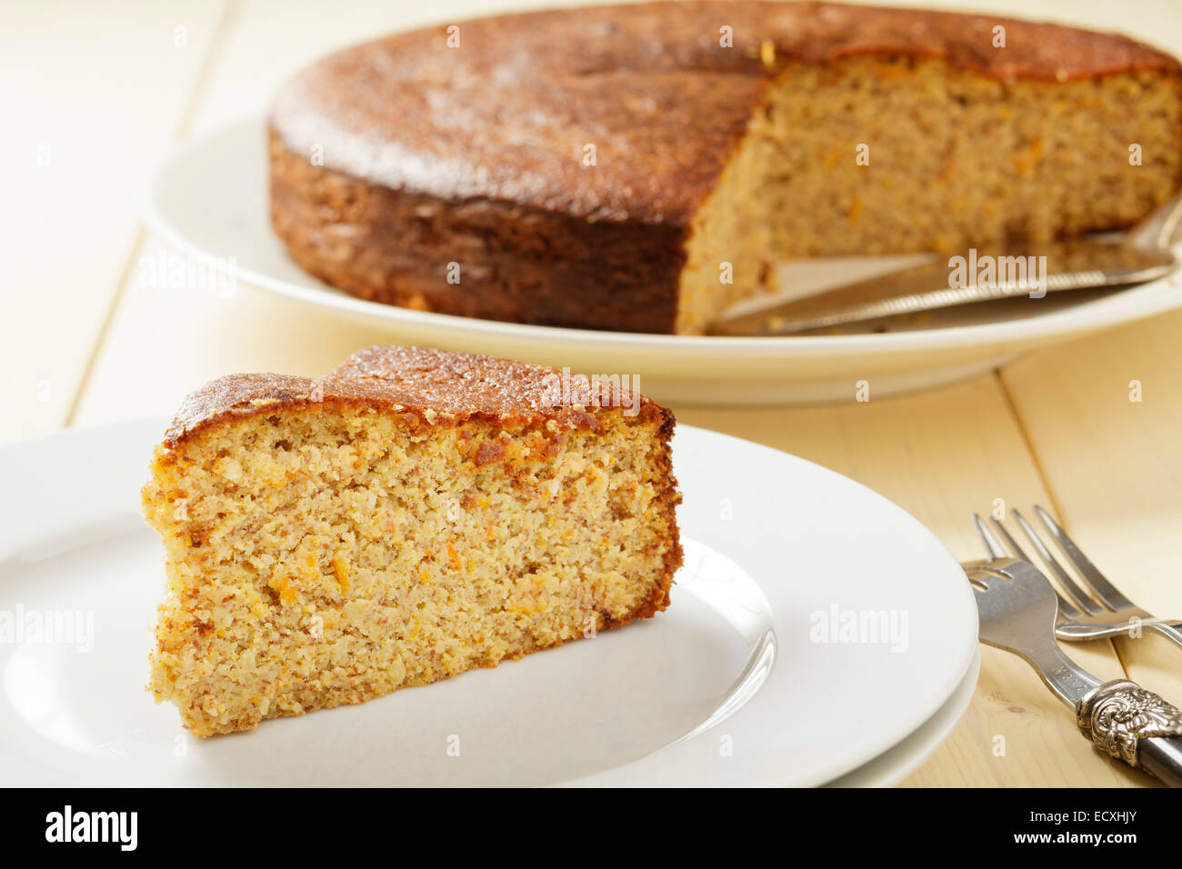 Flourless orange cake Stock Photo