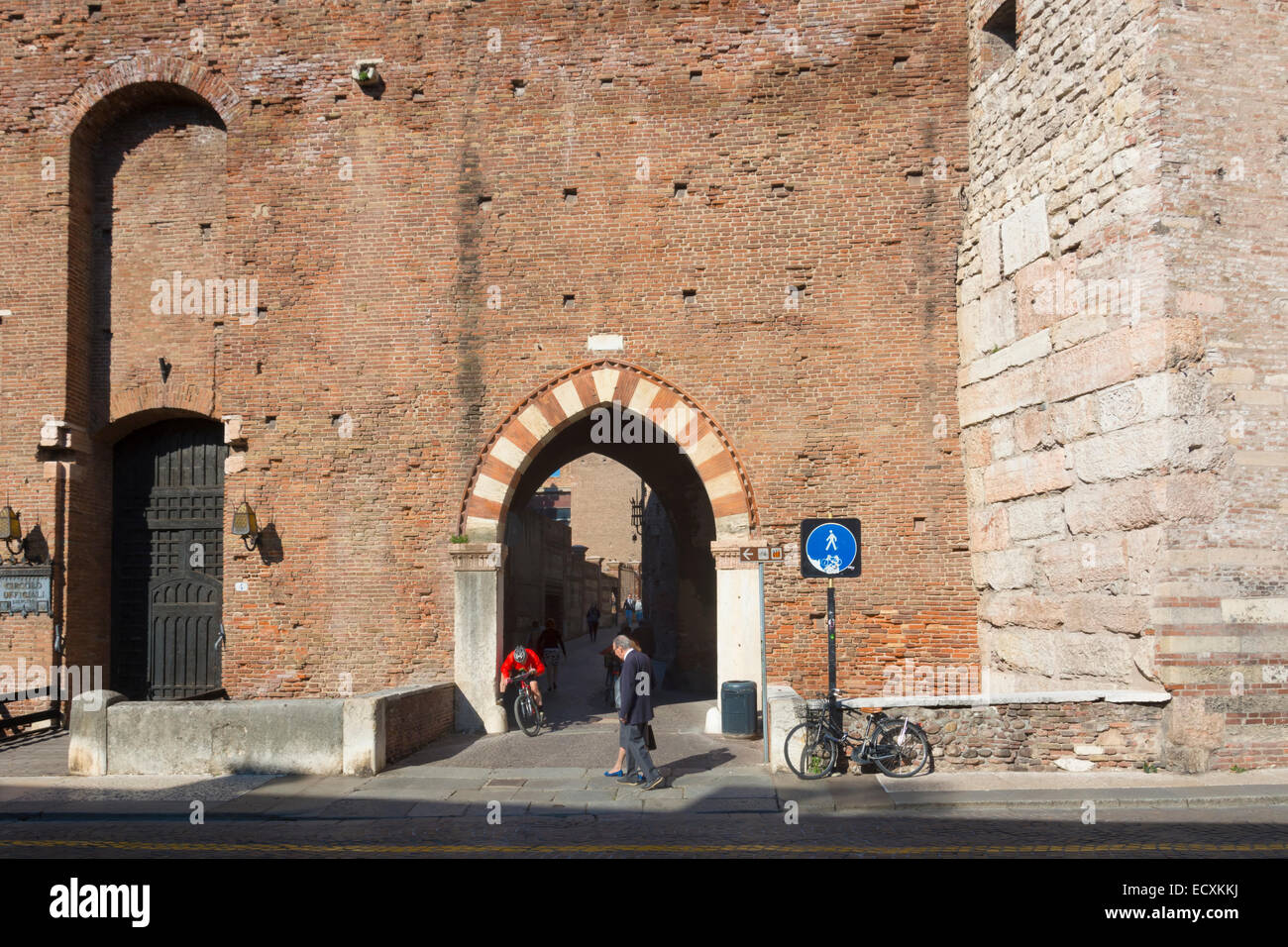 Castelvecchio, or Old Castle in Verona, Northern Italy Stock Photo