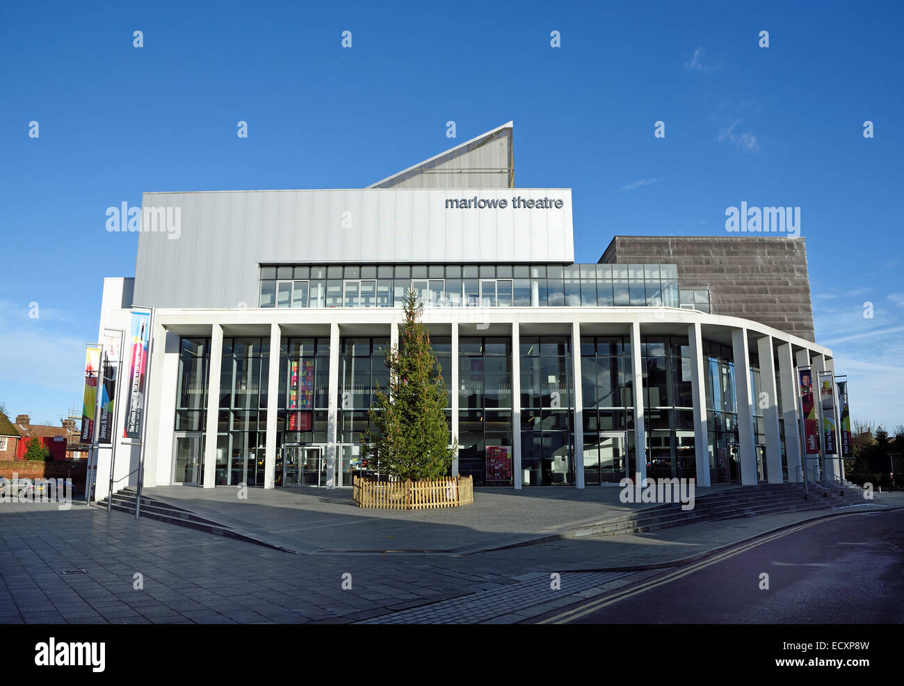 The Marlowe Theatre in Canterbury, Kent, UK is a modern venue opened in 2011. Stock Photo