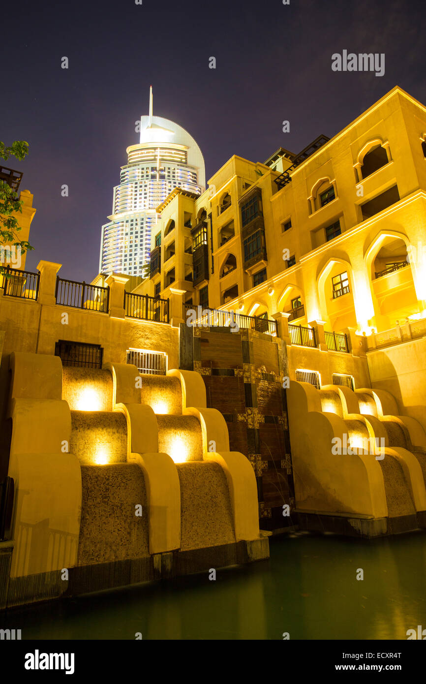 The famous and luxurious Address Hotel in Downtown Dubai, UAE Stock Photo