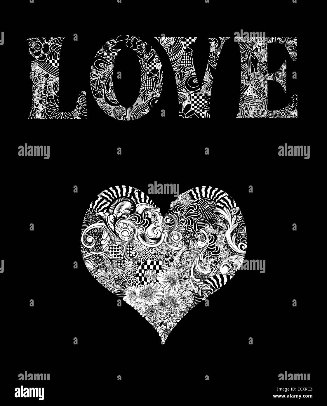 Love word Black and White Stock Photos &amp; Images - Alamy