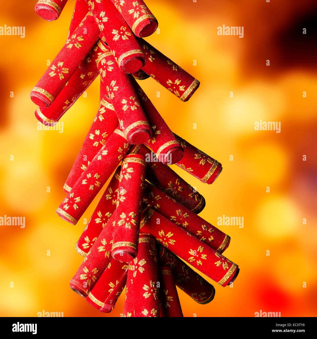 Red firecracker decoration hi-res stock photography and images - Alamy