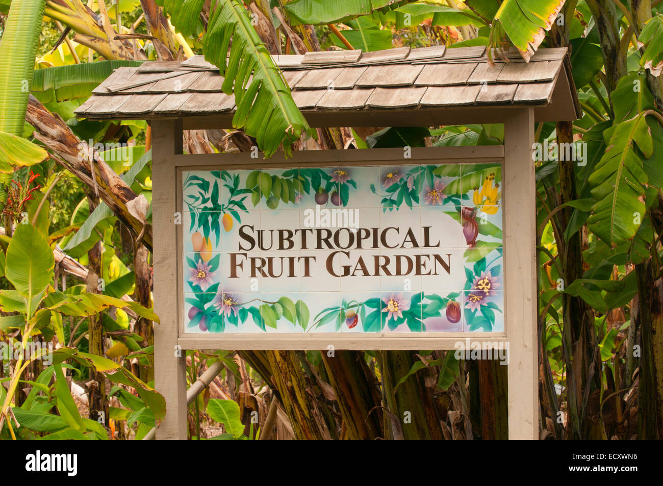 Subtropical Fruit Garden Sign San Diego Botanic Garden Encinitas