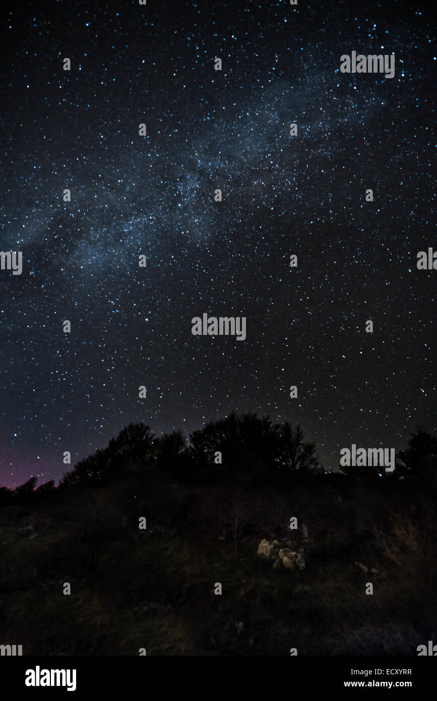 Milky way galaxy in the sky Stock Photo