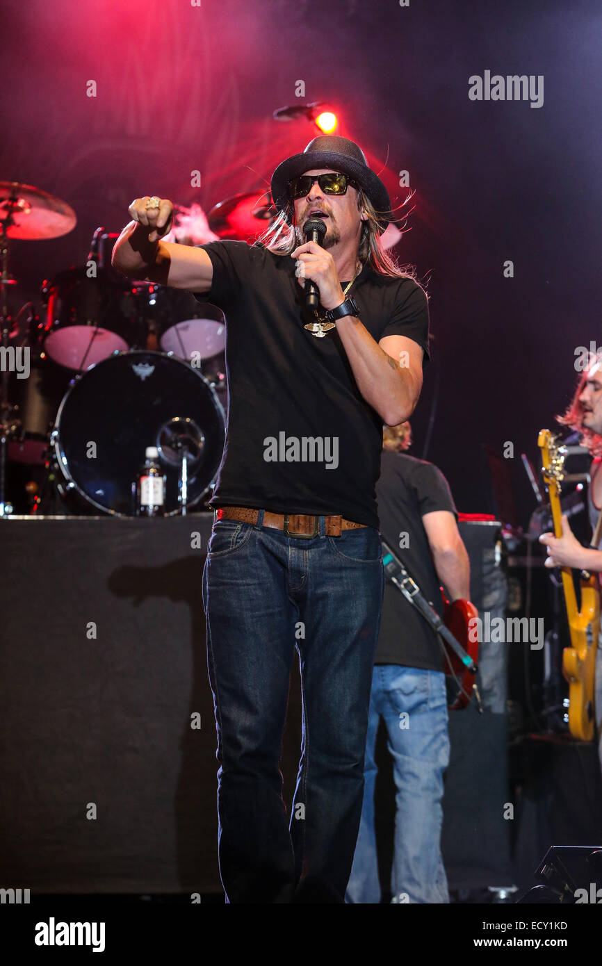 KID ROCK performs on Day 2 as part of the 4th Annual Carolina Rebellion Festival in Charlotte, North Carolina.  The festival took place in the parking lot of the Charlotte Motor Speedway. Stock Photo