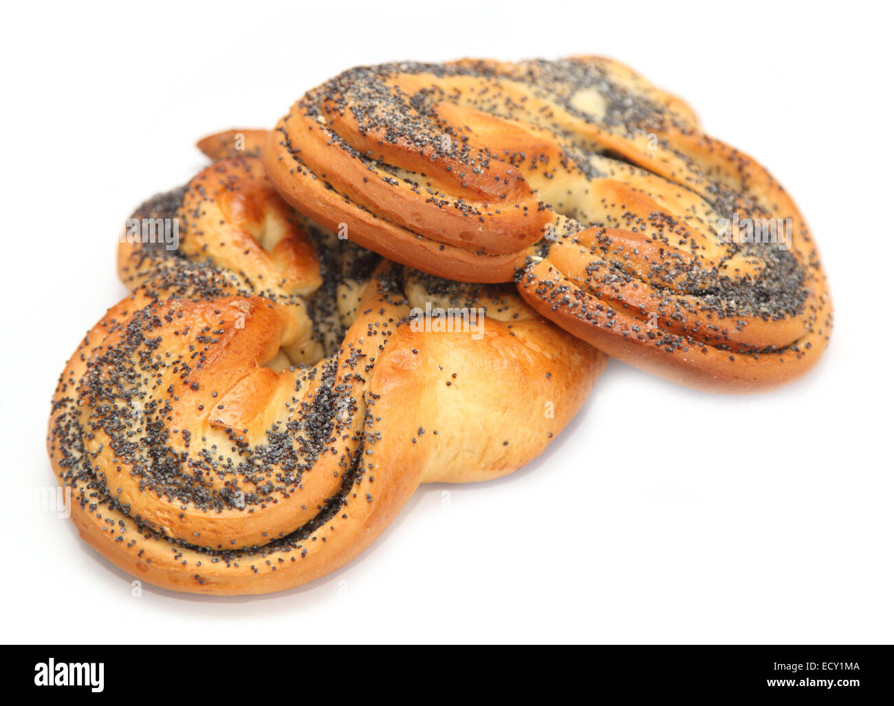 bun with poppy seeds Stock Photo Alamy