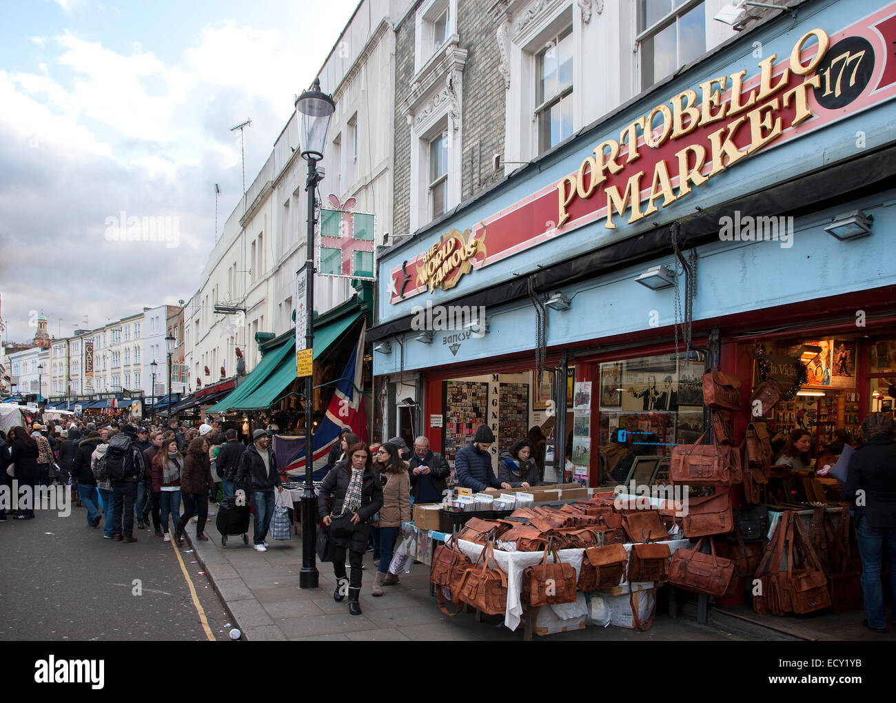 Portobello Road Market London UK Stock Photo Alamy