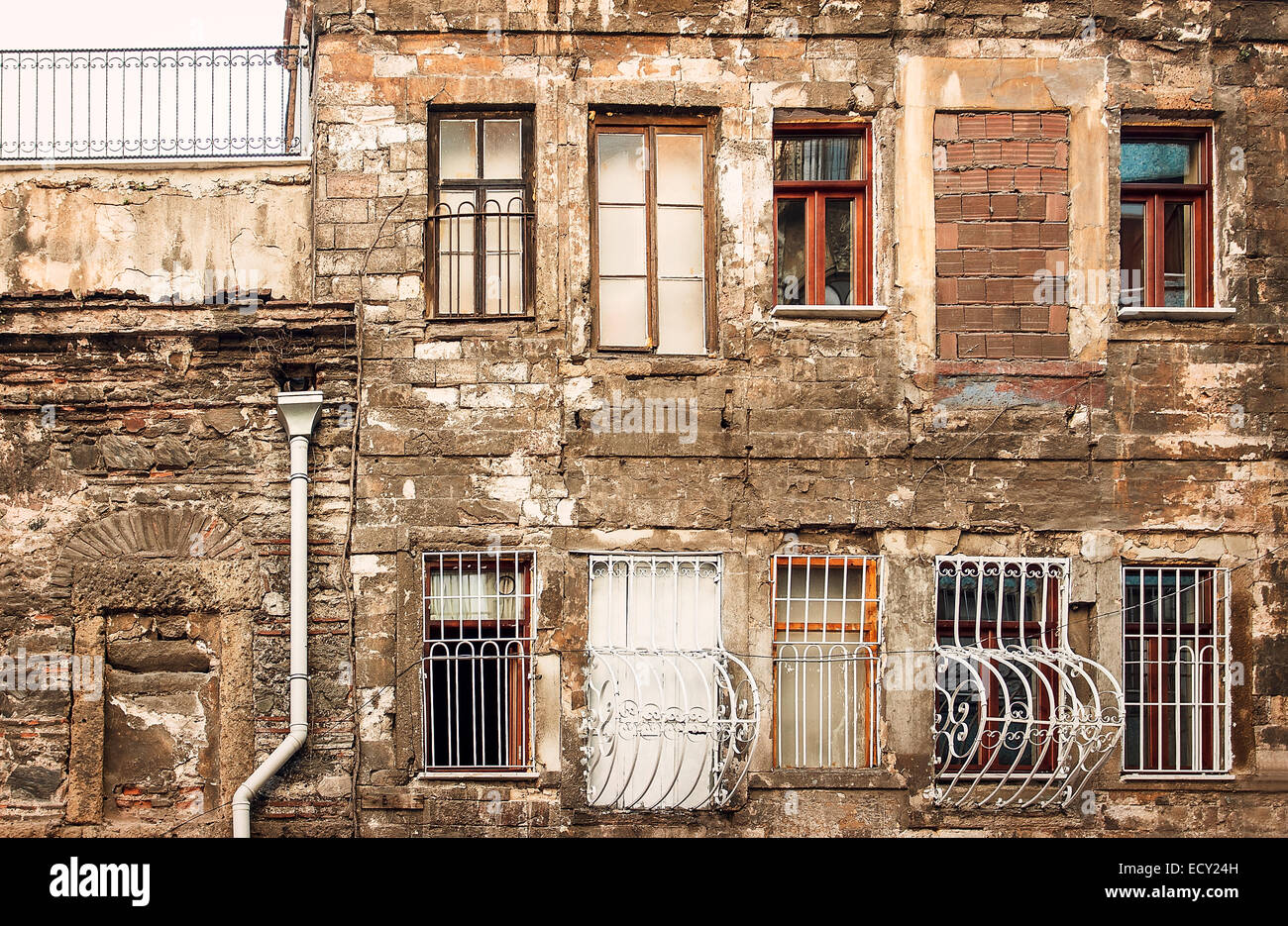 Old House Exterior, Istanbul, Turkey Stock Photo Alamy