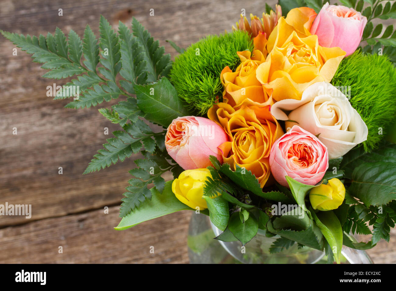 bouquet of fresh spring flowers Stock Photo Alamy