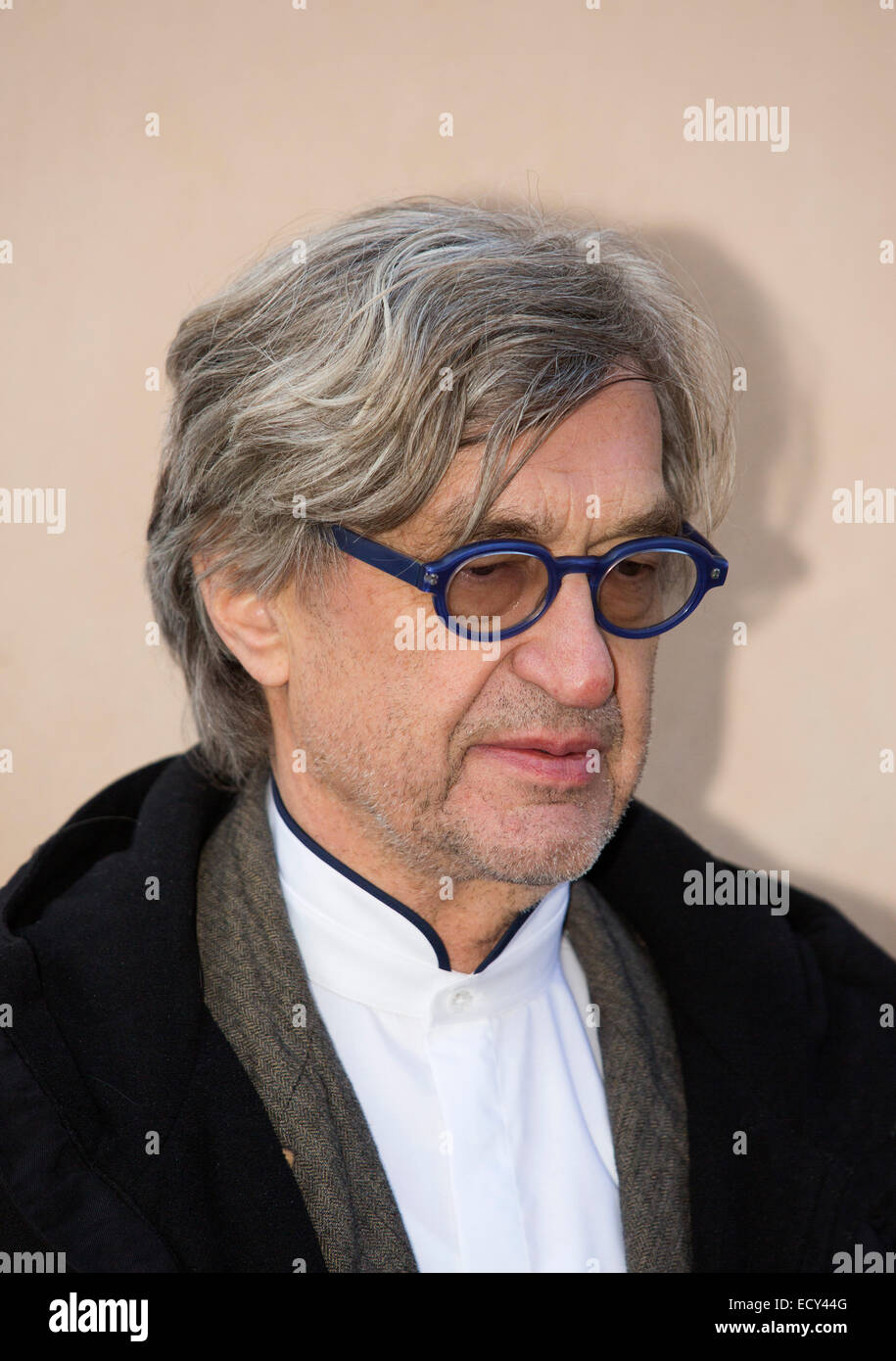 Wim Wenders, German film director, photographer and professor of film at the Academy of Fine Arts in Hamburg, unveiling of the Stock Photo