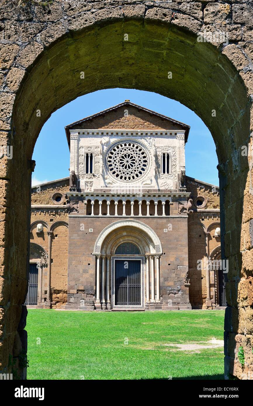 Romanesque Basilica Of San Pietro Tuscania Viterbo Lazio Province 