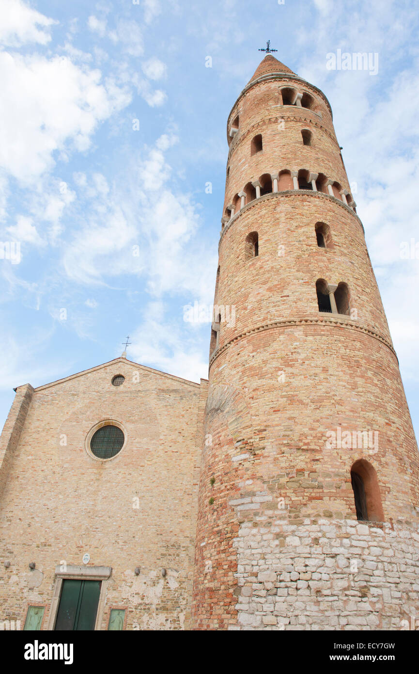 Campanile of Caorle, Campanile del Duomo, church tower, Caorle, Veneto, Adriatic, Italy Stock Photo