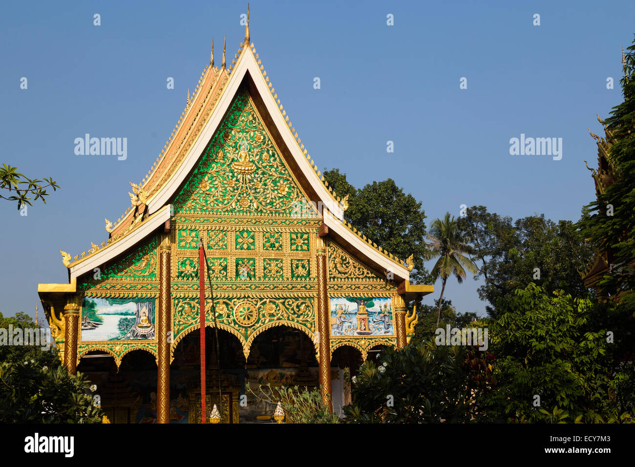 Wat In Paeng, Vientiane, Vientiane Prefecture, Laos Stock Photo