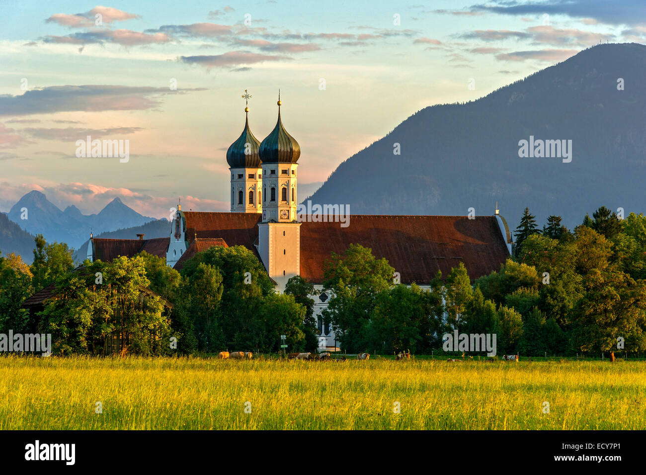 Alps church monastery cloister architecture hi-res stock photography ...