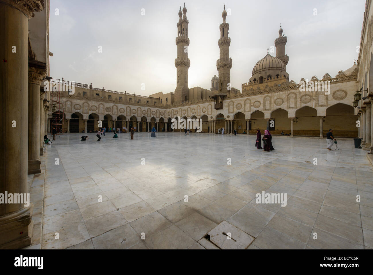 Al-Azhar mosque in Islamic Cairo, Egypt Stock Photo