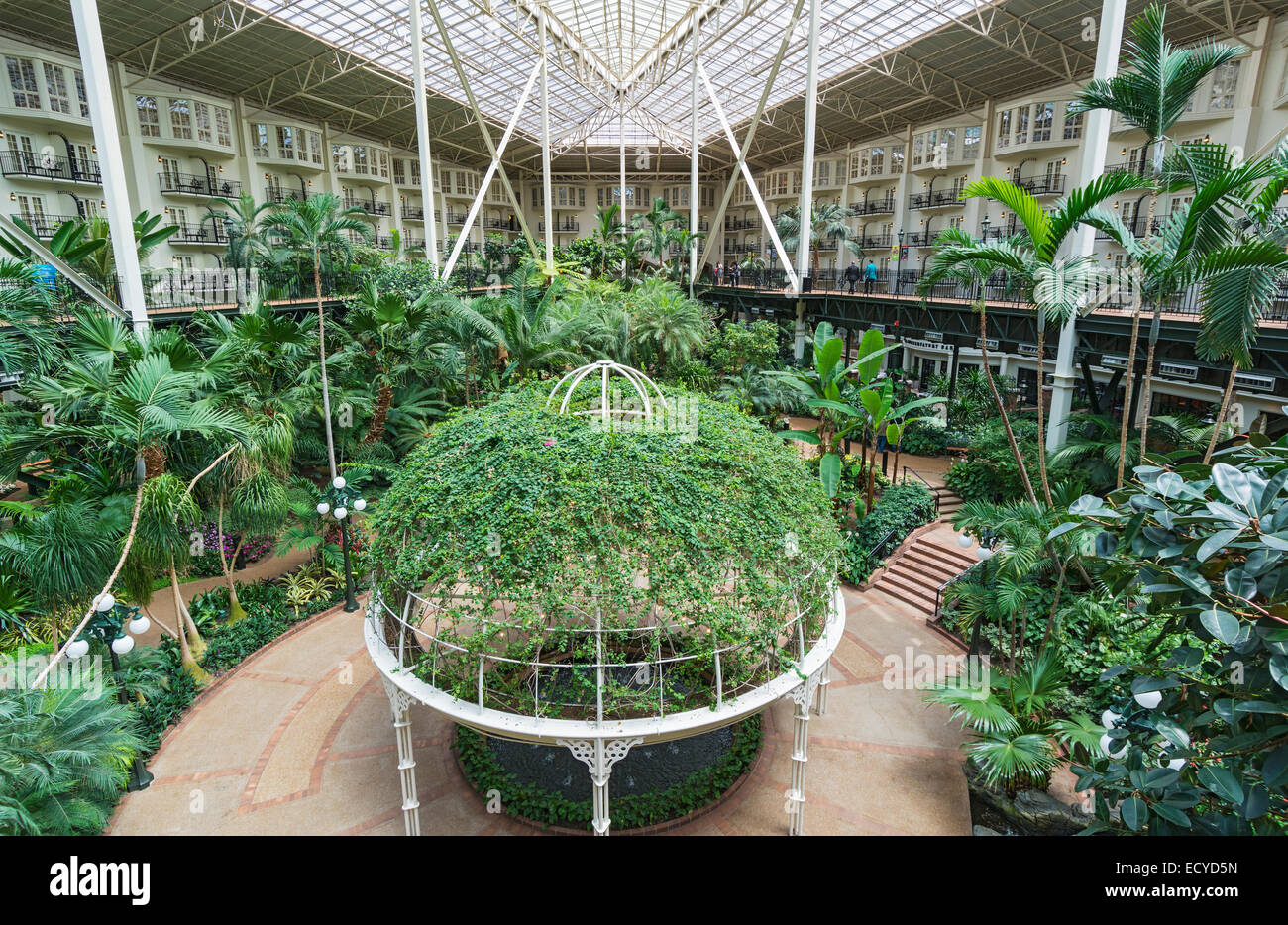 Tennessee Nashville Gaylord Opryland Resort Hotel Garden Stock