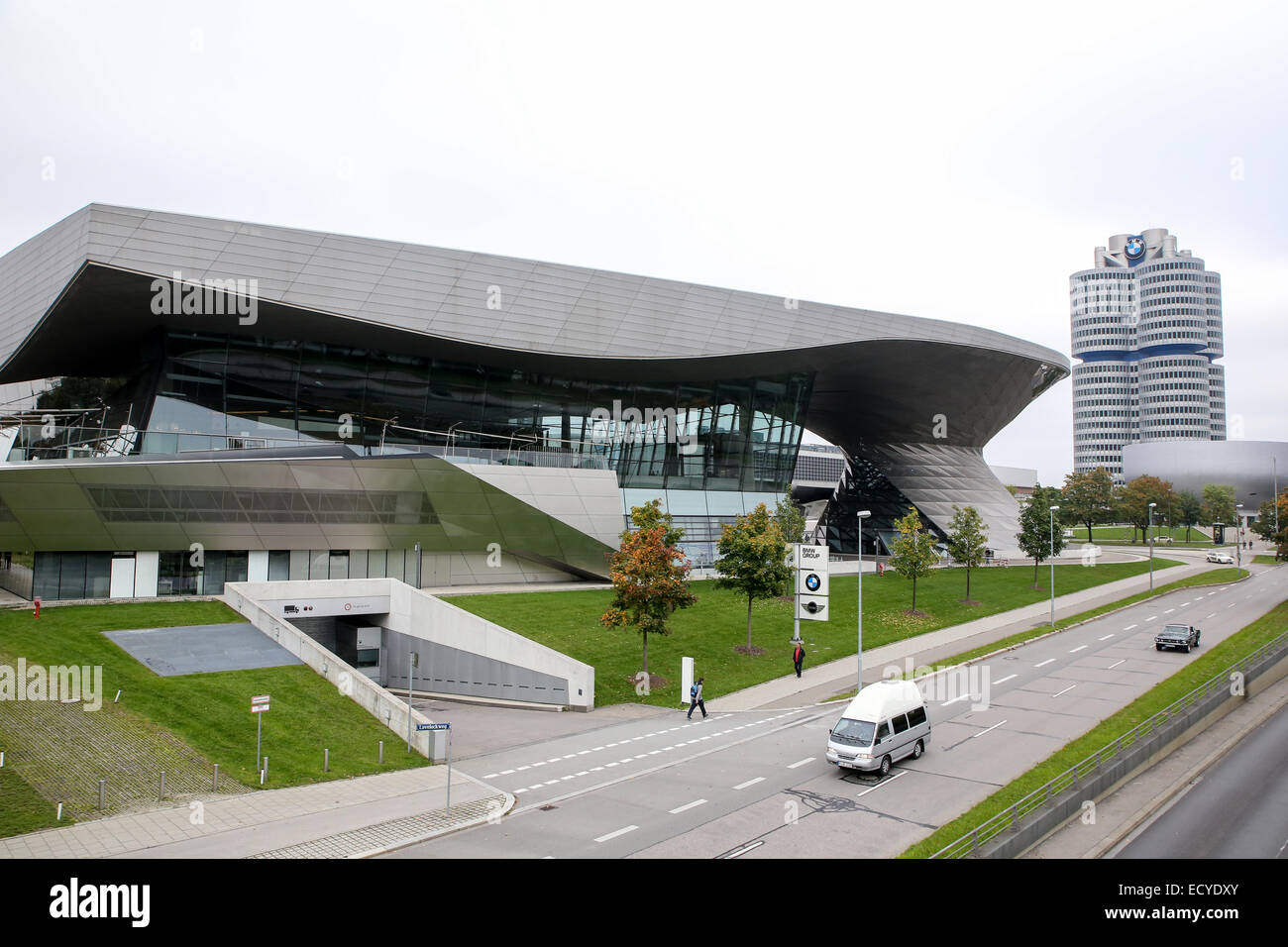 munich bmw world museum exterior germany Stock Photo