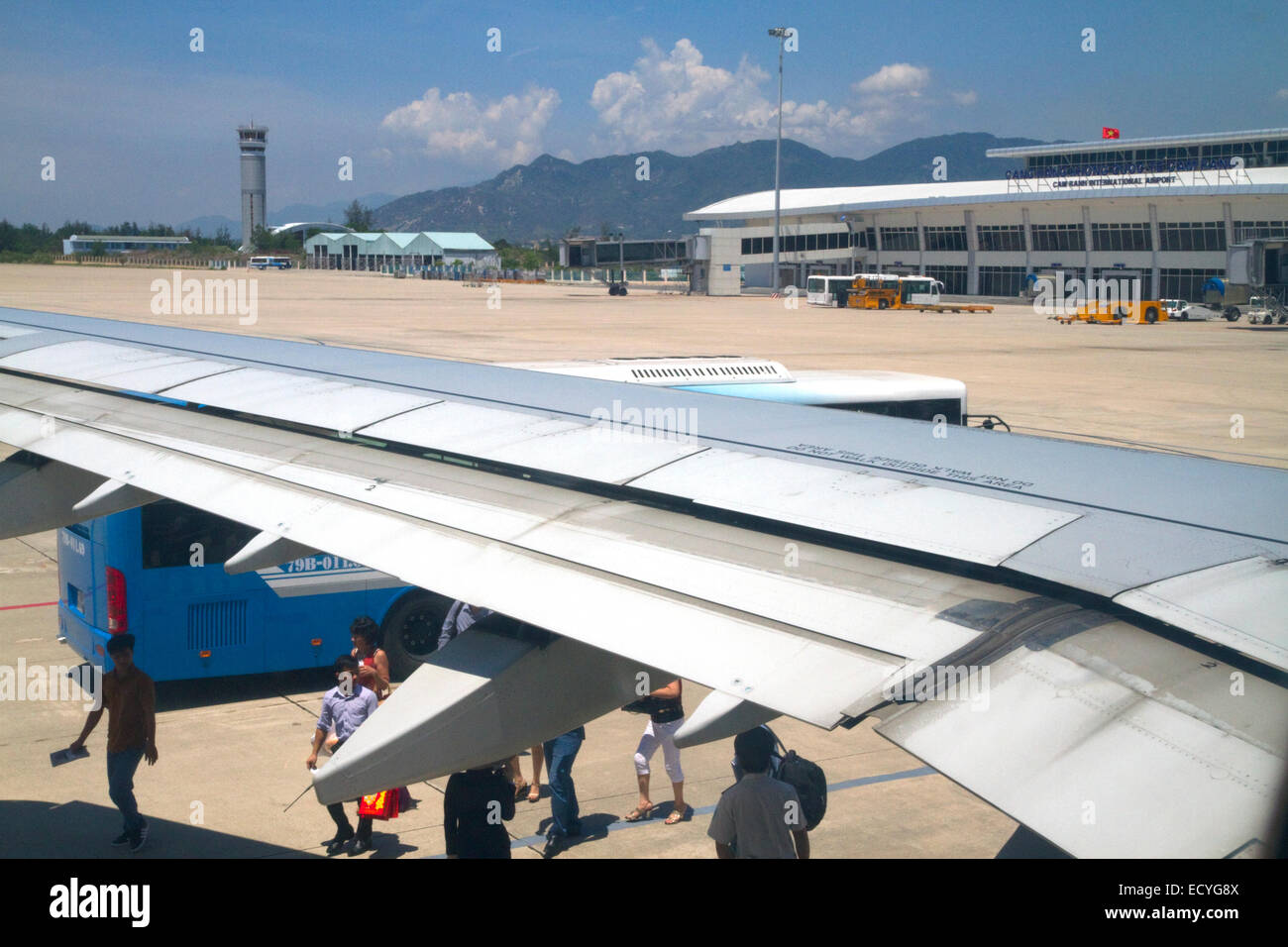 View of the Cam Ranh International Airport, Cam Ranh, Vietnam. Stock Photo