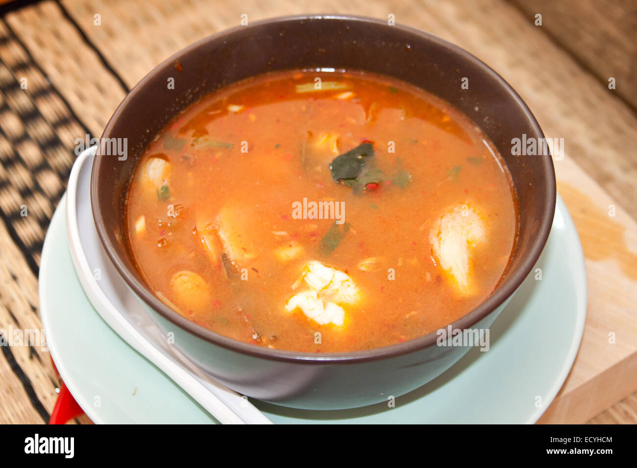 Tom Yum Soup Stock Photo