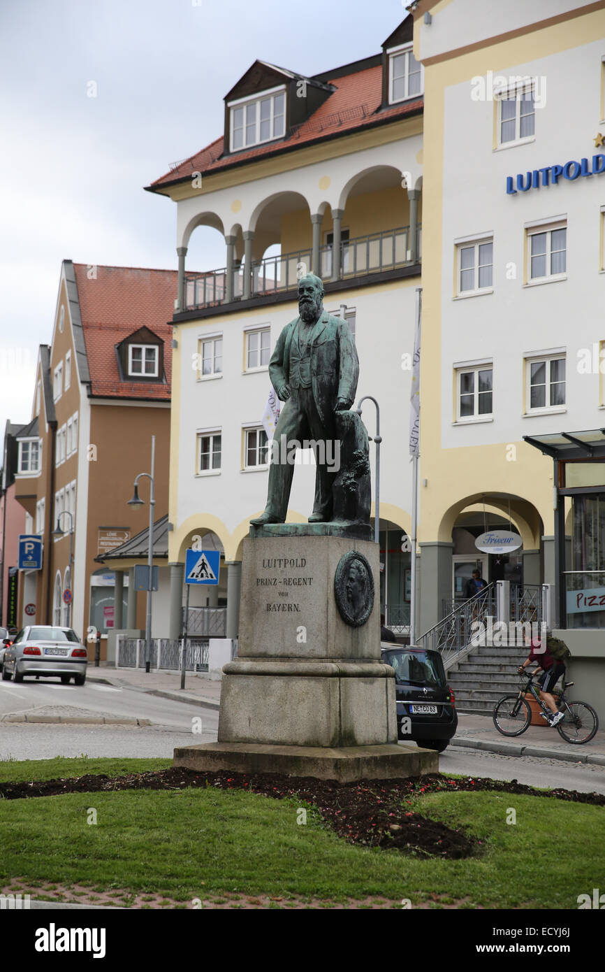 Prinzregent Luitpold von Bayern statue Fussen Germany Stock Photo