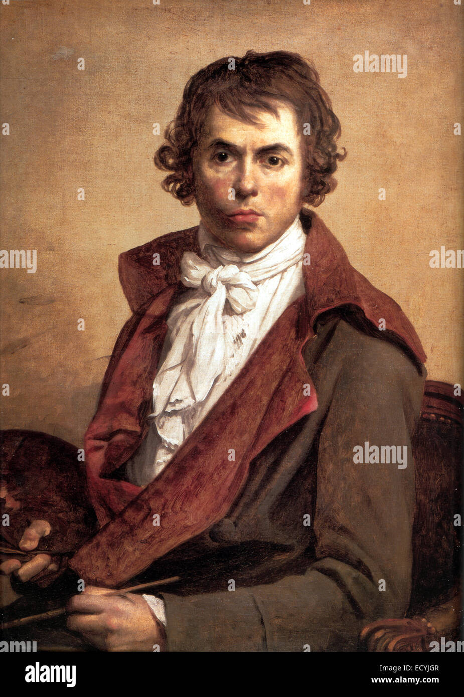 Jacques-Louis David, influential French painter in the Neoclassical style Stock Photo