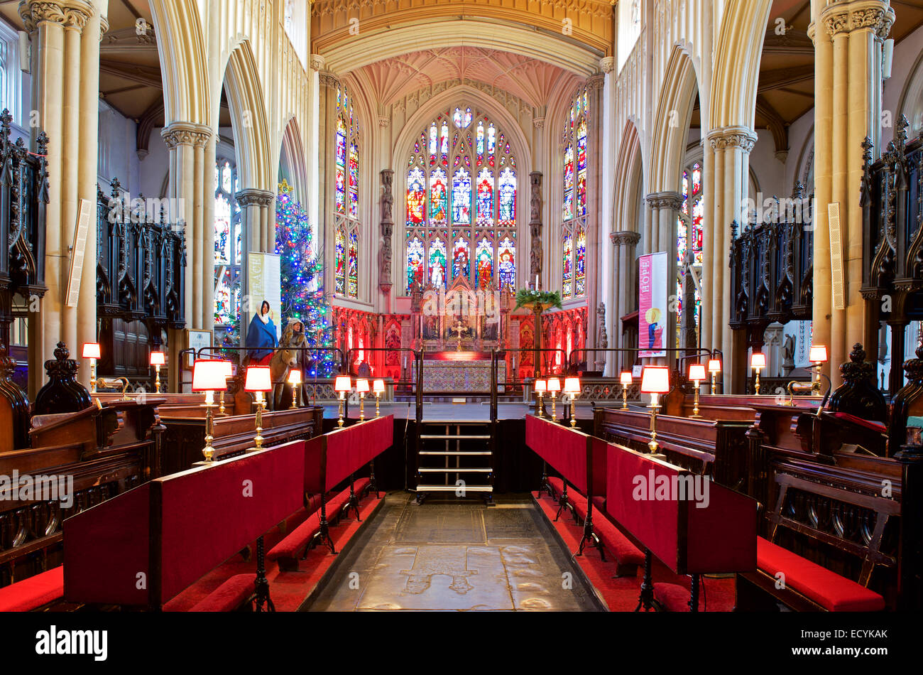 Interior of Leeds Minster, Kirkgate, Leeds, West Yorkshire, England UK Stock Photo Alamy