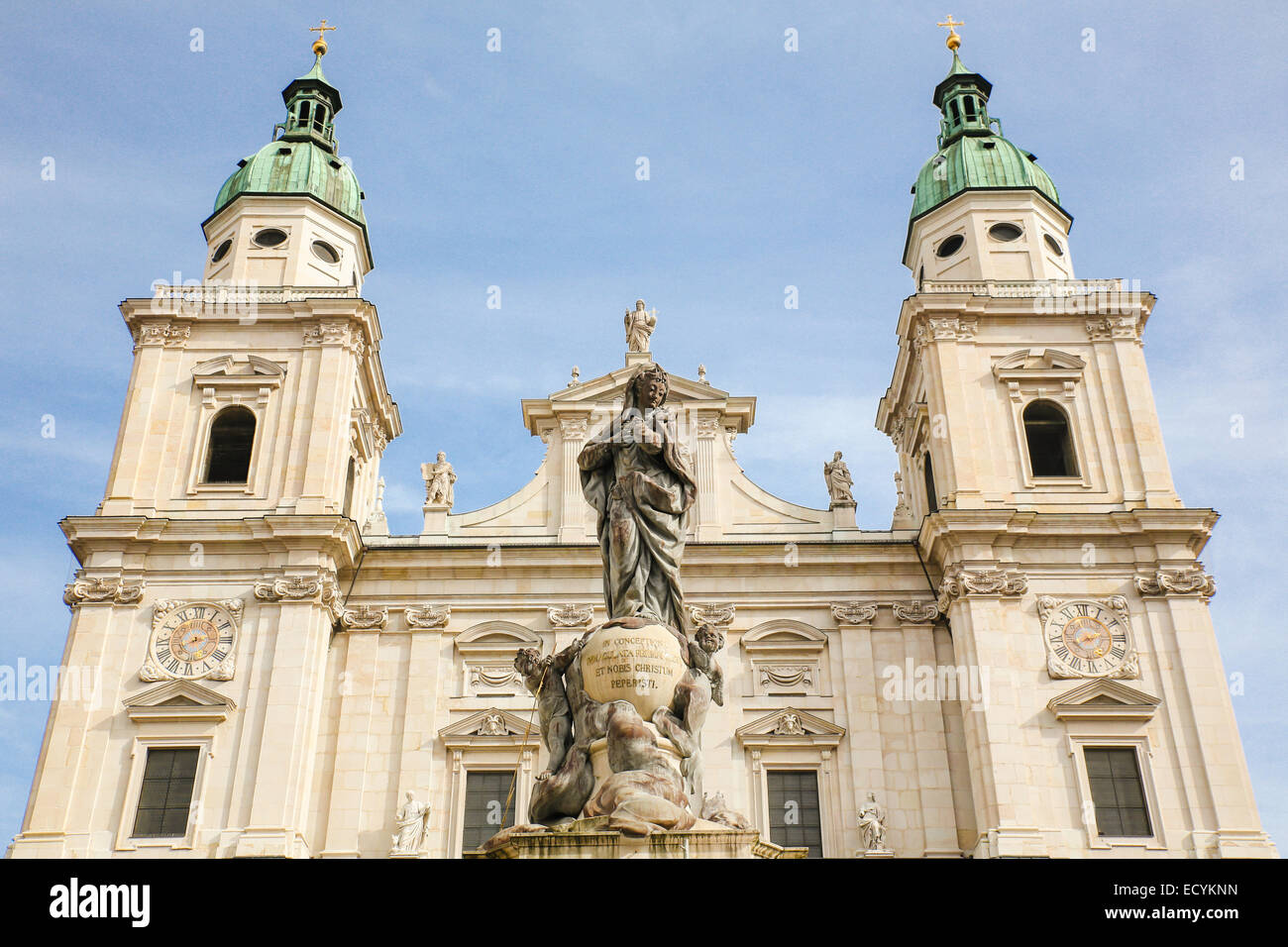 Salzburg Cathedral Salzburger Dom Baroque style Stock Photo