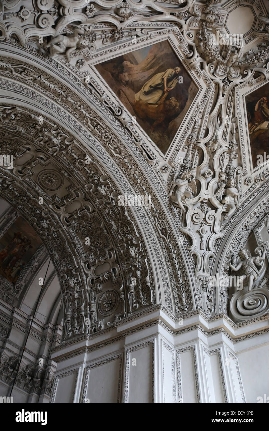 17th century Baroque Salzburg Cathedral interior Stock Photo - Alamy