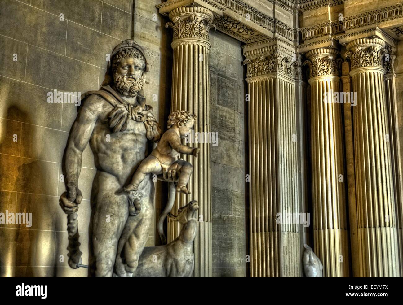 Telephus Heracles and his child Telephus Stock Photo - Alamy