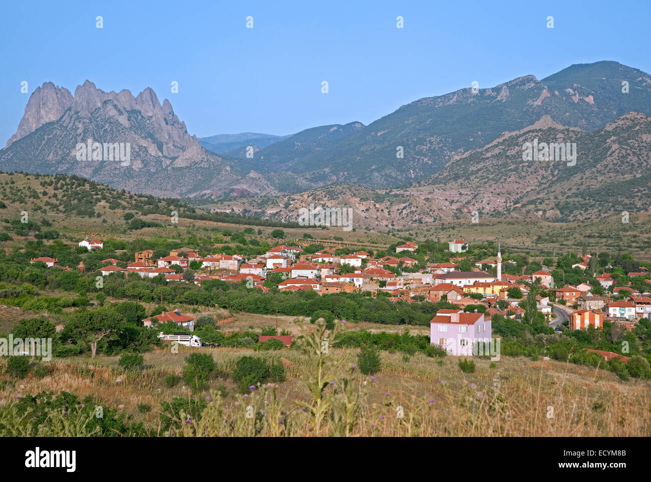 The village Mayislar in Western Turkey Stock Photo