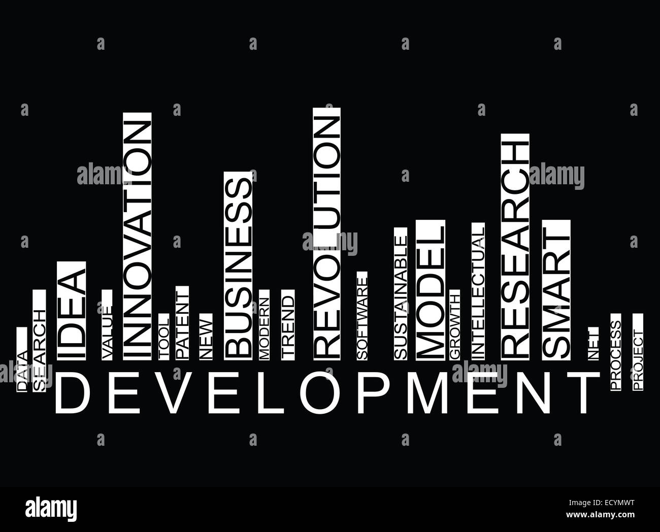 Development barcode background Stock Photo - Alamy