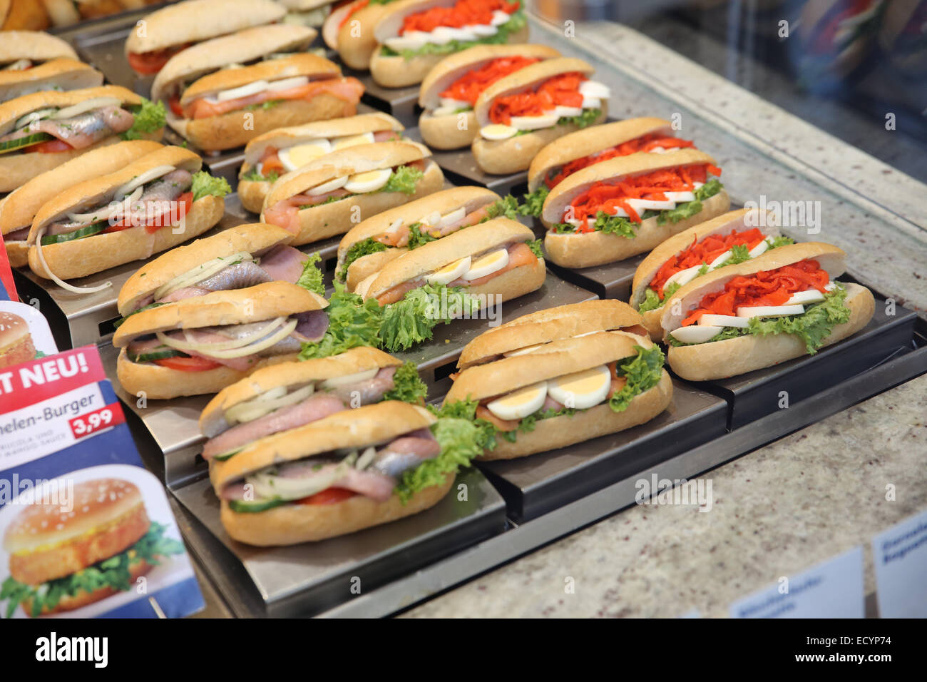 Nordsee sandwich Stock Photo