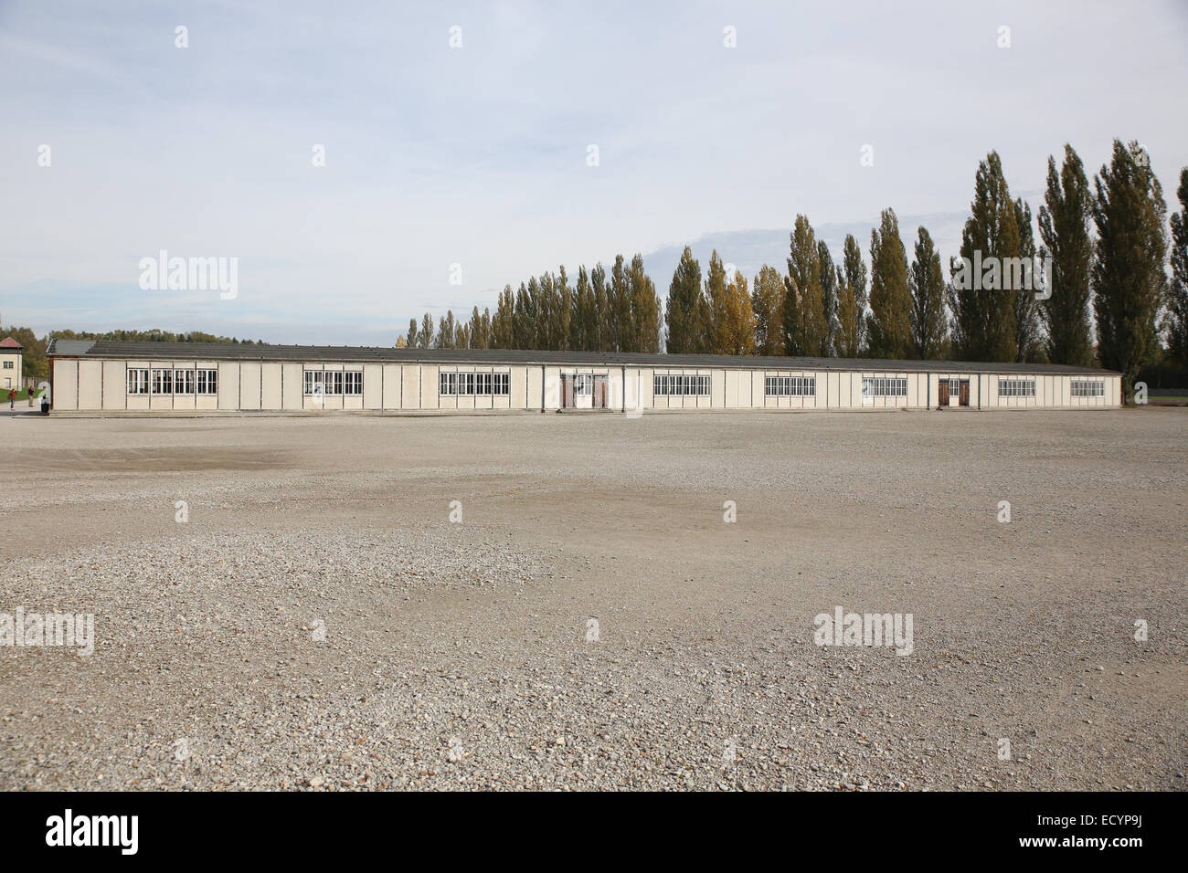 Dachau memorial former prisoner camp Stock Photo