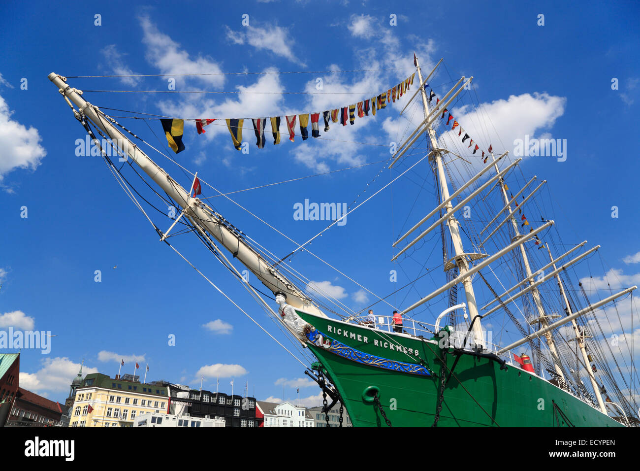 Oldtimer Museums sailing ship Rickmer Rickmers Hamburg harbour, Germany