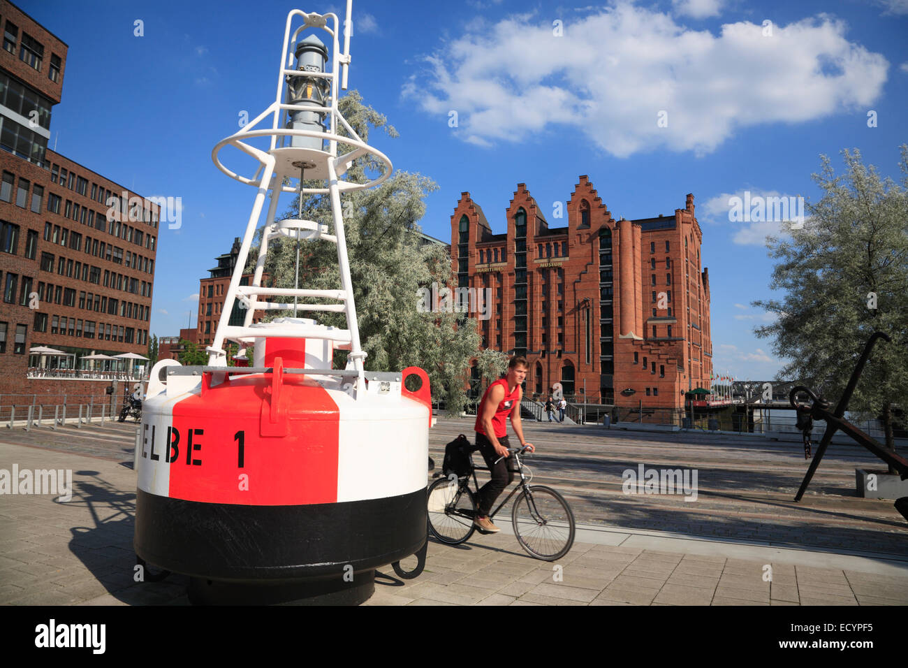 Buoy at International Maritime Museum, Speicherstadt, Hafencity, Hamburg, Germany, Europe Stock Photo