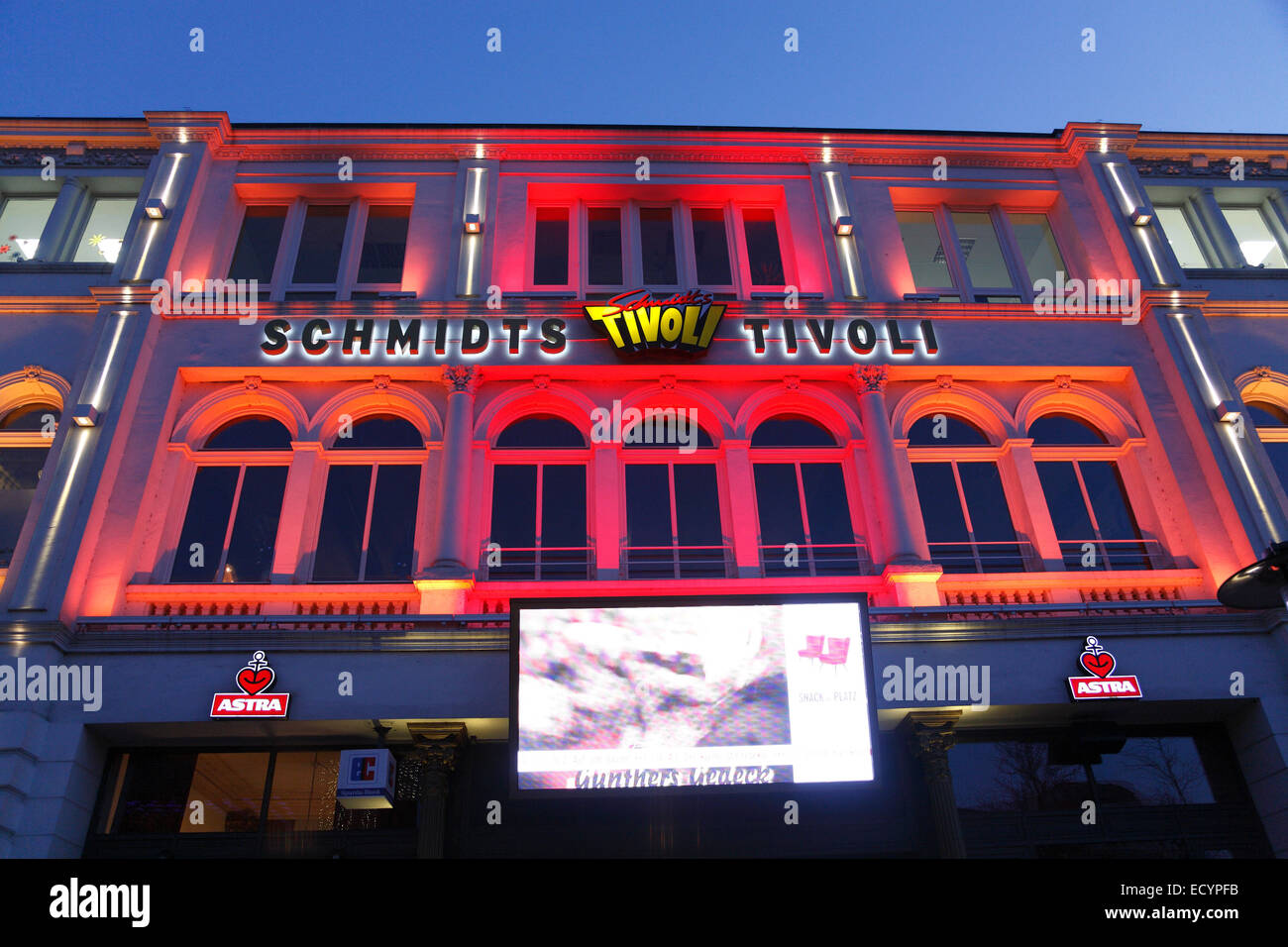 Schmidts Tivoli, Reeperbahn, St. Pauli, Hamburg, Germany, Europe Stock