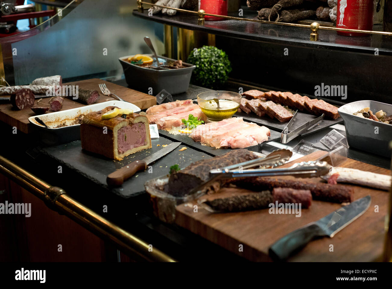 les Grands Buffets restaurant. Narbonne. France. TRADITION WITHOUT LIMITS!  The Grands Buffets offers to take you on a journey th Stock Photo - Alamy