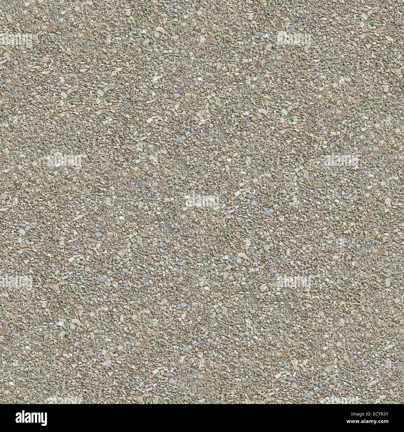 Concrete Surface is Covered with Fine Gravel. Stock Photo