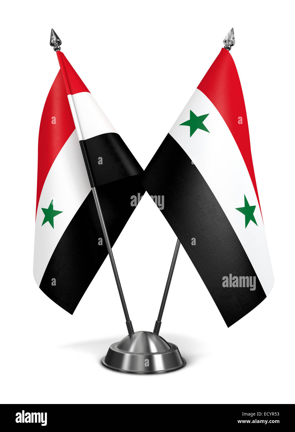 Syria - Miniature Flags. Stock Photo