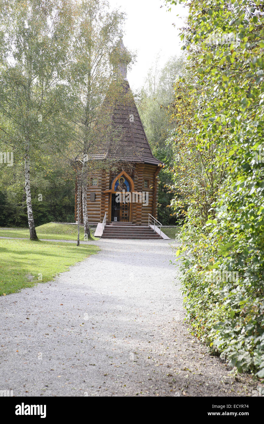 Russian Orthodox chapal Dachau memorial site Stock Photo