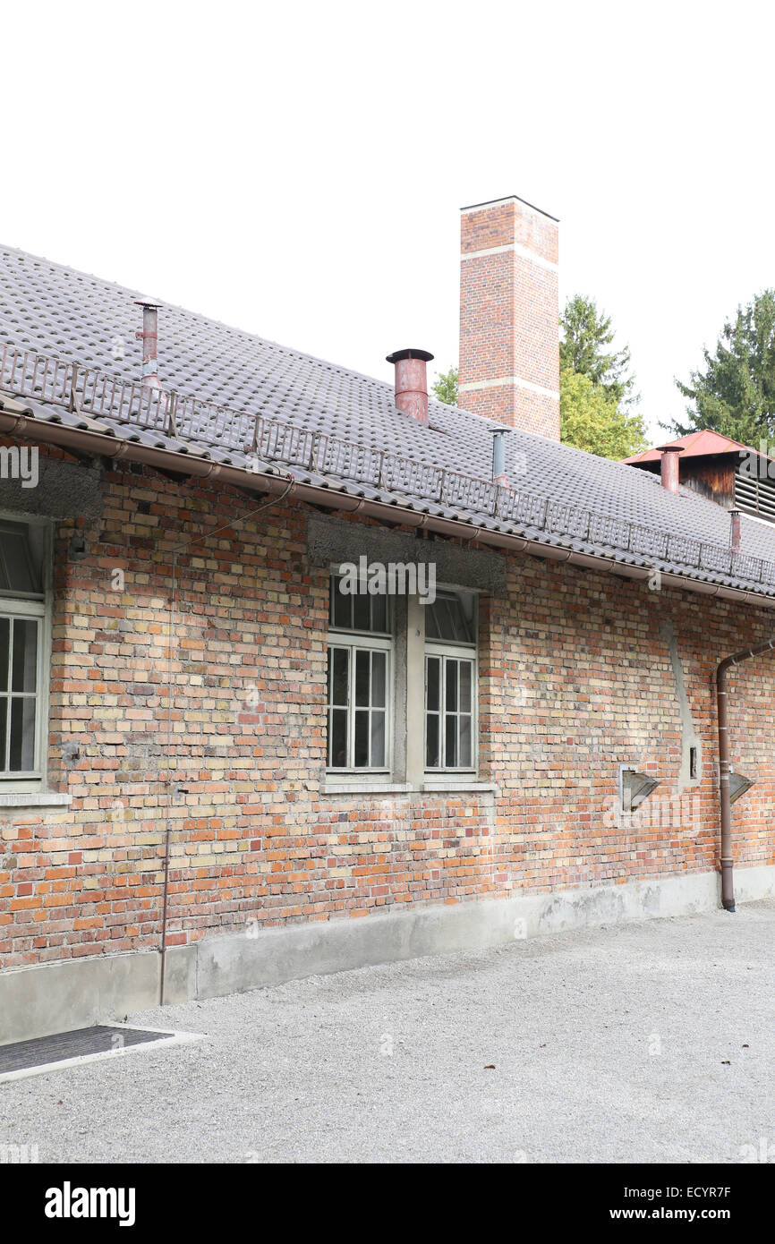former Nazi concentration camp kill facility Stock Photo