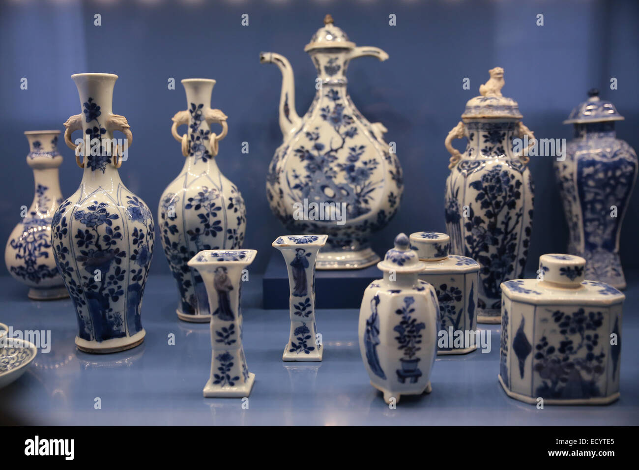 Chinese blue white porcelain Stock Photo