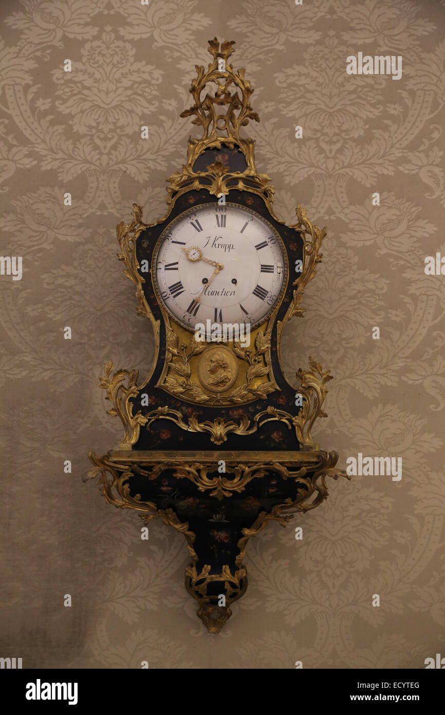 old German made clock Stock Photo Alamy