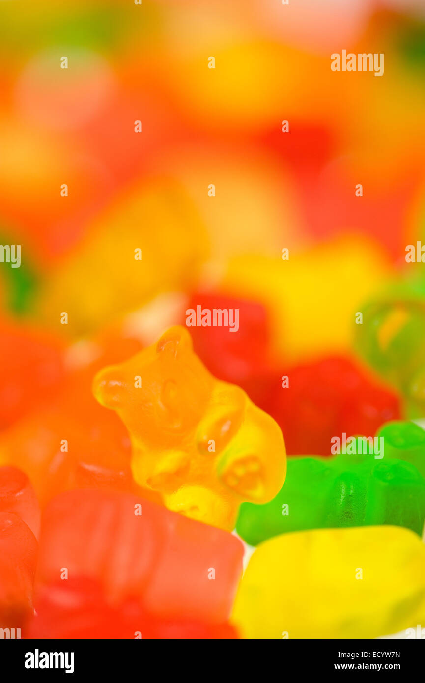 Cannabis Edibles, Gummy Bears Stock Photo