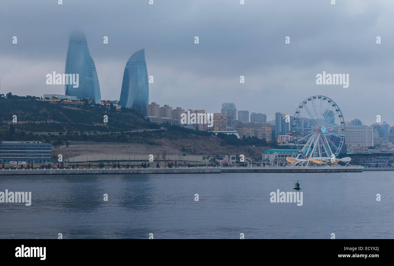 Panorama Baku Stock Photo