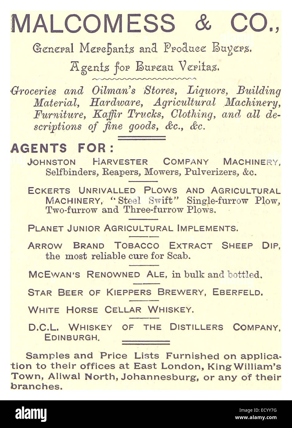 Example commercial Cut Out Stock Images & Pictures - Alamy