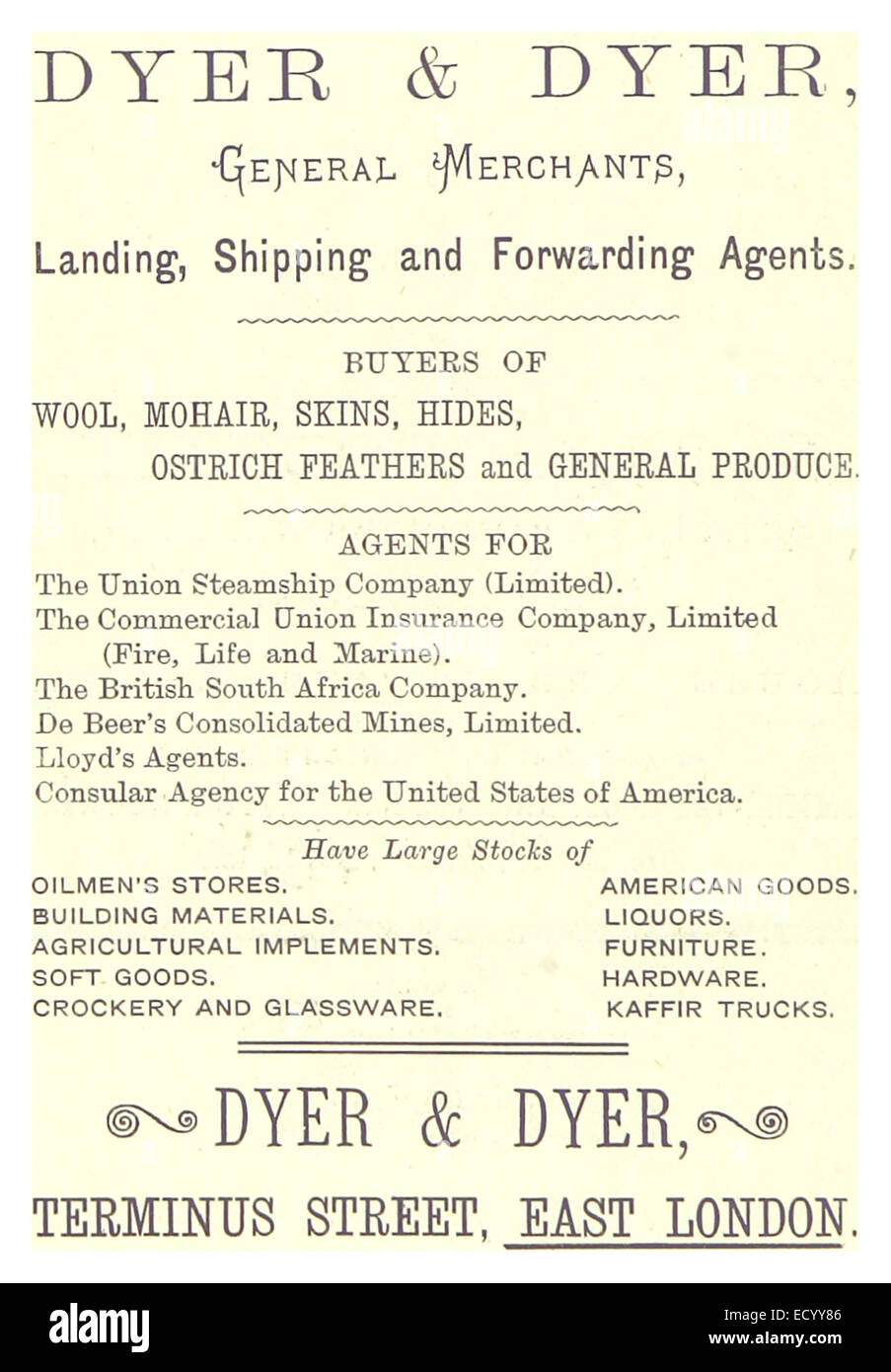 19th century advertisements hi-res stock photography and images - Alamy