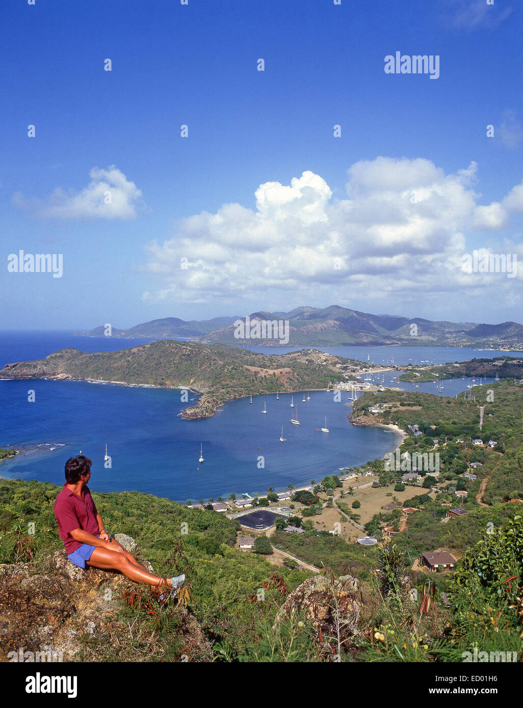 English Harbour from Shirley Heights, Nelson's Dockyard National Park