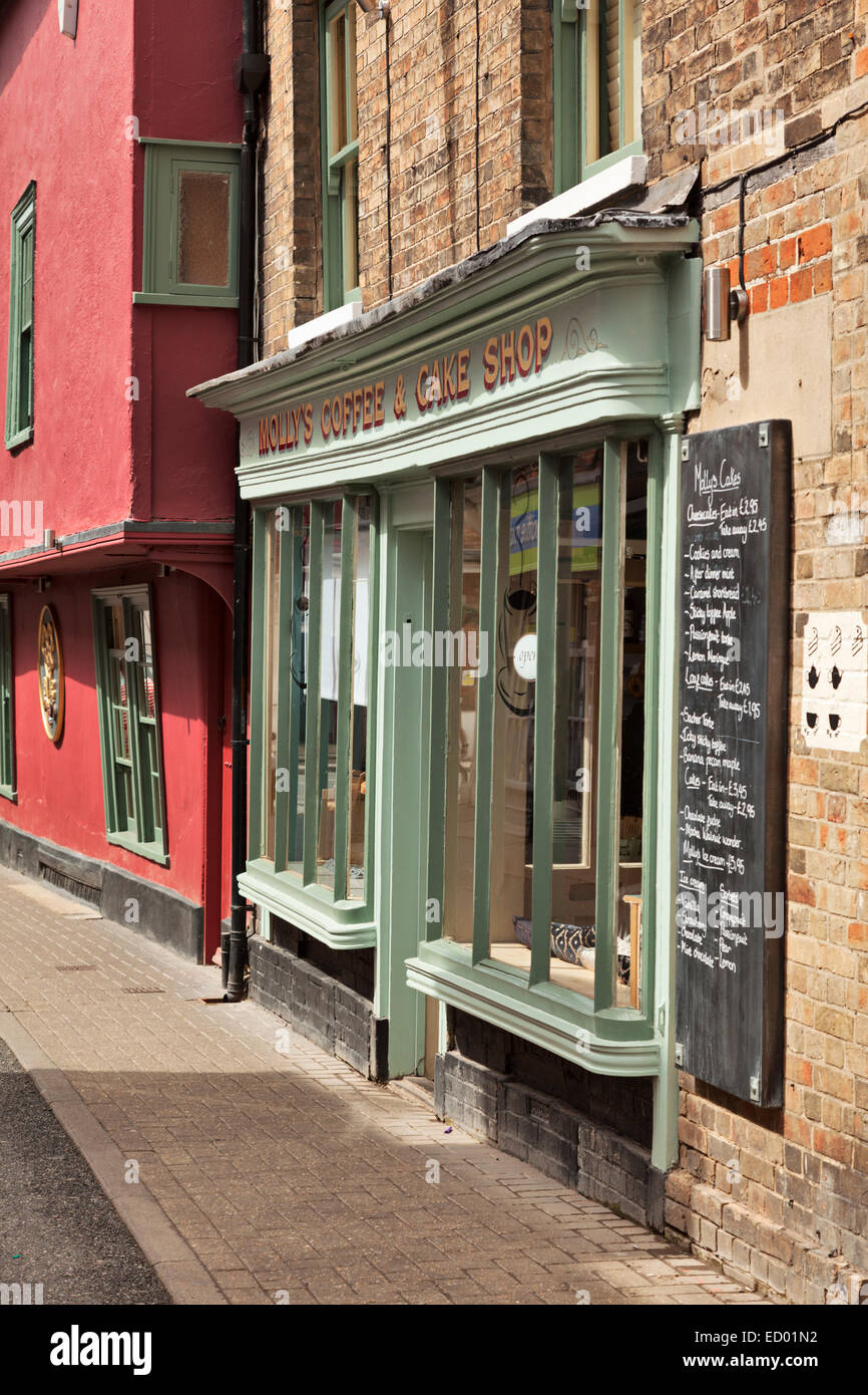 Molly's Coffee and Cake Shop Saffron Walden Stock Photo